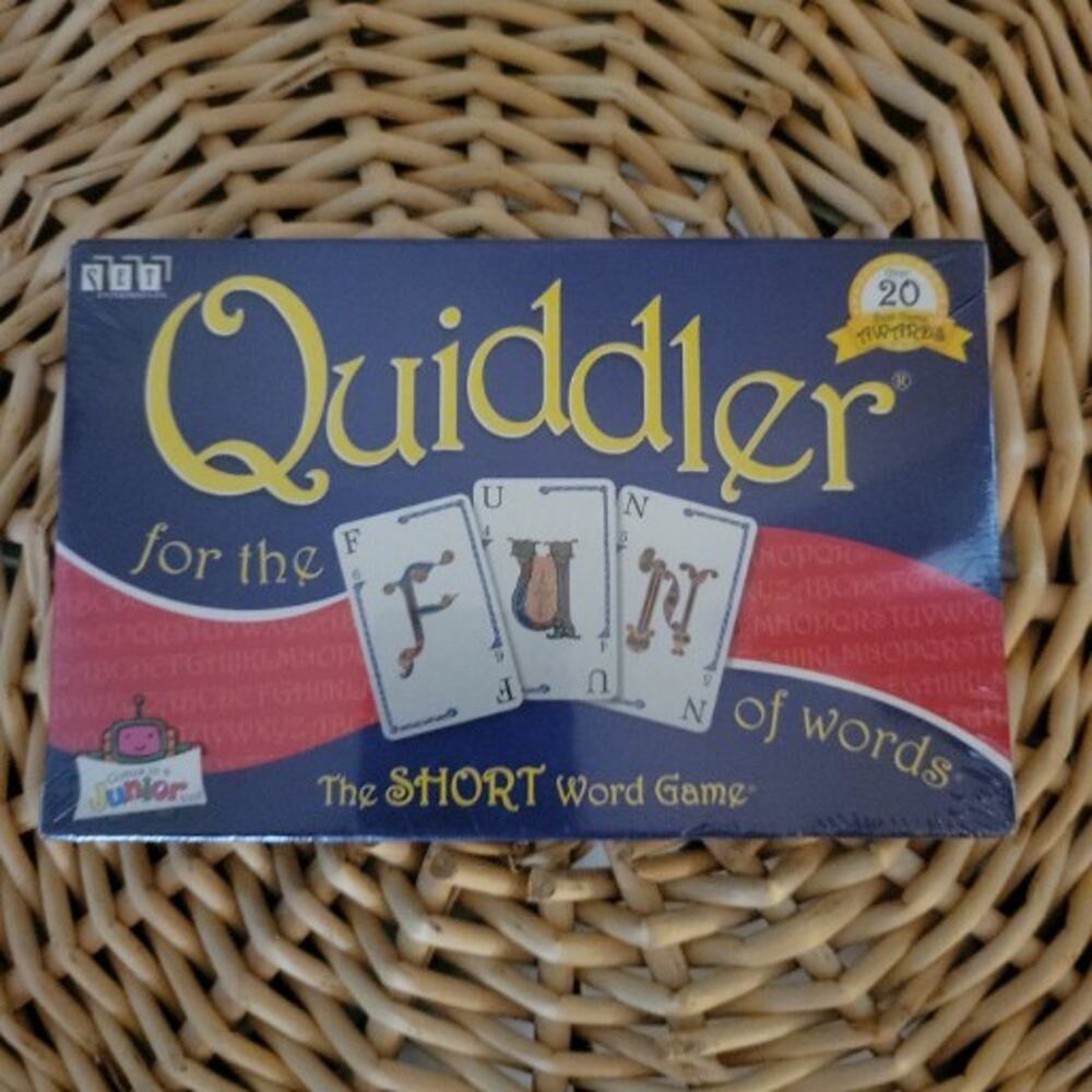QUIDDLER The Short Word Game New In Box Sealed Card Rummy Style Fun Words Play